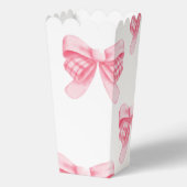 Elegant & Chic Pink Bow Girl Babydusche Geschenkschachtel (Rückseite)