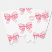 Elegant & Chic Pink Bow Girl Babydusche Geschenkschachtel (Ungeklappt)