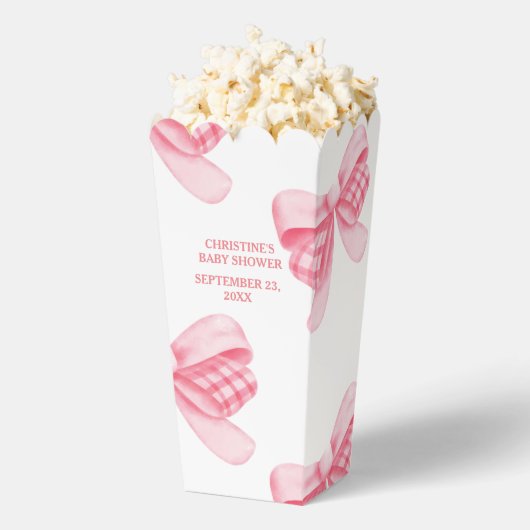 Elegant & Chic Pink Bow Girl Babydusche Geschenkschachtel (Geplatzt)