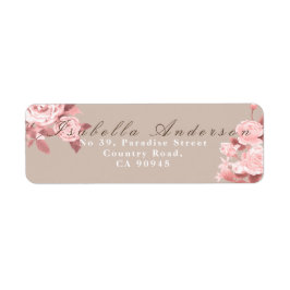Elegant Chic Rose Wedding Address
