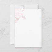 Elegant Chic Rose Wedding QRcode UAWG RSVP Karte (Rückseite)