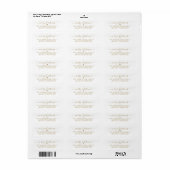 Elegant Chic Script Christmas Return Address Label (Vorne)