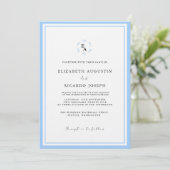 Elegant & Chic Script Wedding Einladung (Stehend Vorderseite)