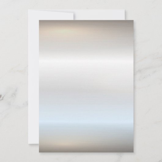 Elegant Chic Silver Baby Shower Einladung (Rückseite)