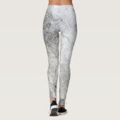 Elegant Chic Silver Marble Leggings (Rückseite)