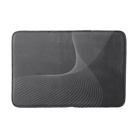 Elegant, chic, simple, modern graphic pattern art badematte (Vorderseite)