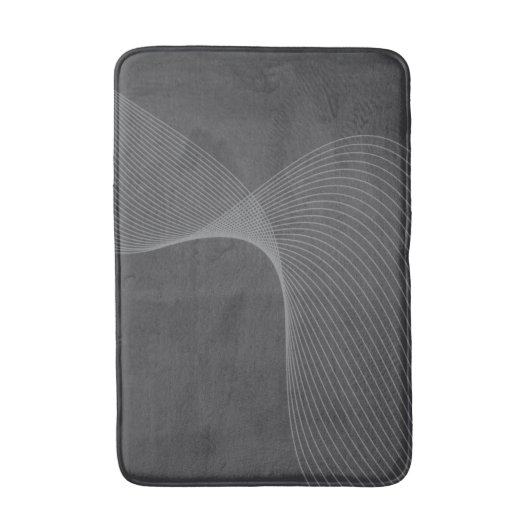 Elegant, chic, simple, modern graphic pattern art badematte (Vorderseite Vertikal)