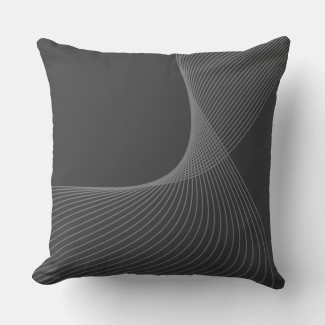 Elegant, chic, simple, modern graphic pattern art kissen (Vorderseite)