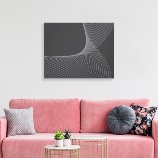 Elegant, chic, simple, modern graphic pattern art leinwanddruck (Insitu (Wohnzimmer))