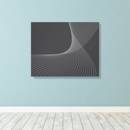 Elegant, chic, simple, modern graphic pattern art leinwanddruck (Insitu (Holzboden))