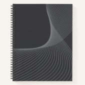 Elegant, chic, simple, modern graphic pattern art notizblock (Vorderseite)