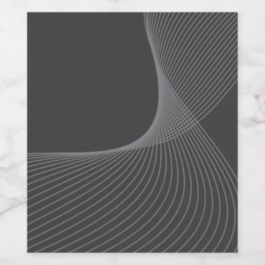 Elegant, chic, simple, modern graphic pattern art weinetikett (Einzelnes Label)