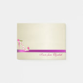 Elegant Chic Stilvoll Girly ,High Heel Post-it Klebezettel (Vorderseite)