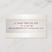 Elegant Chic Stripe Cactus Succulent Visitenkarte (Rückseite)