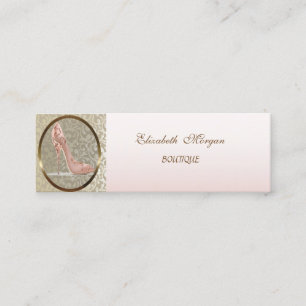 Elegant Chic Stylisch Modern,Absatz Mini Visitenkarte