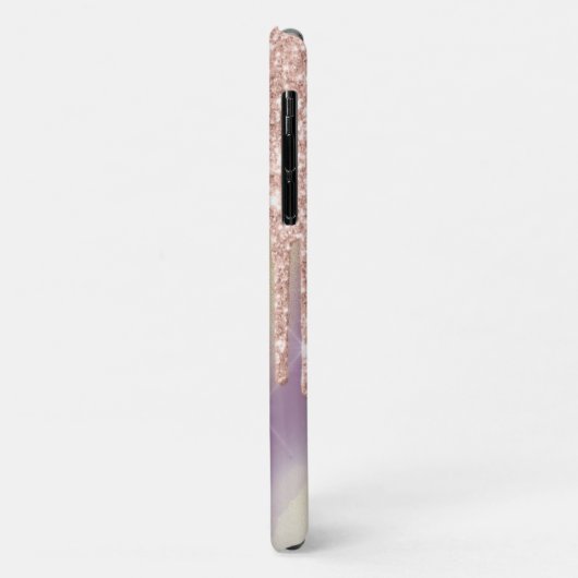 Elegant Chic Tiara Glitzer Tropfens Ombre Case-Mate iPhone Hülle (Hinten/Links)