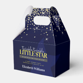 Elegant Chic Twinkle Little Star Baby Shower Geschenkschachtel