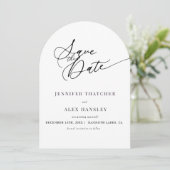 Elegant Chic Wedding Save the Date Einladung (Stehend Vorderseite)