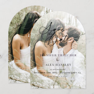 Elegant Chic Wedding Save the Date Einladung