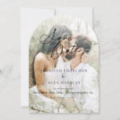 Elegant Chic Wedding Save the Date Einladung (Vorderseite)