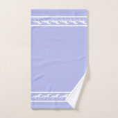 Elegant, Chic White Horses on Light Blue Badhandtuch Set (Handtuch)