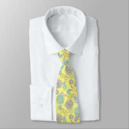 Elegant Chic Wildblume Yellow Neck Tie Krawatte