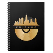 Elegant Chicago Illinois Skyline Vinyl Notizblock (Vorderseite)