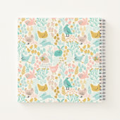 Elegant Chicken Baby Shower Guestbook Notebook Notizblock (Rückseite)