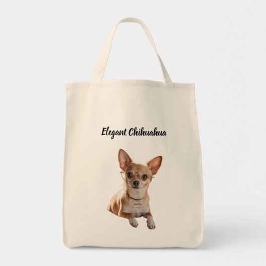 Elegant Chihuahua Bag Tragetasche (Vorne)