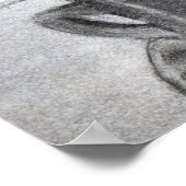 Elegant chihuahua liest Zeitung Poster (Ecke)