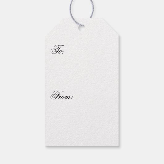 Elegant Chill Geschenkanhänger (Rückseite)