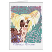 Elegant Chinese Crested Card (Vorne)