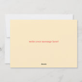 Elegant Chinese New Year Feiertagskarte (Rückseite)