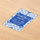 Elegant Chinoiserie Bridal Shower Invitation Acryleinladungen (Ablage )