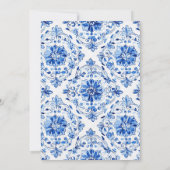 Elegant Chinoiserie Bridal Shower Invitation Einladung (Rückseite)