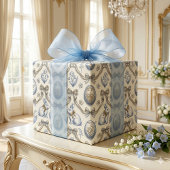 Elegant Chinoiserie Easter Bunny & Vintage Toile  Geschenkpapier