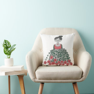 Elegant Chitrali Stickerei Pillow Kissen