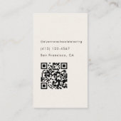 Elegant Chocolate Tasting Minimal Visitenkarte (Rückseite)