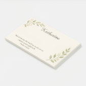 Elegant Christian Botanical Sticky Notes 10"x6" Post-it Klebezettel (angewinkelt)