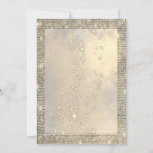 Elegant Christmas Balls Drips Gold Blue Christmas Einladung (Rückseite)