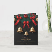 Elegant Christmas Bells Decor – Karte (Vorderseite)