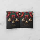 Elegant Christmas Bells Decor – Karte (Innenseite)