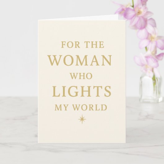Elegant Christmas Card for Mom - Light of My World Karte (Orchidee)