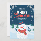 Elegant Christmas Card with a Touch of Holiday Ma Einladung (Vorderseite)