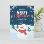 Elegant Christmas Card with a Touch of Holiday Ma Einladung (Stehend Vorderseite)