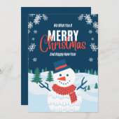 Elegant Christmas Card with a Touch of Holiday Ma Einladung (Vorne/Hinten)