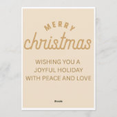 Elegant Christmas celebration Invitation Einladung (Rückseite)