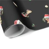 Elegant Christmas Chess Wrapping Paper Sheets Geschenkpapier (Rolleneckpunkt)