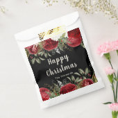 Elegant Christmas Dinner Party Red Flowers Geschenktütchen (Versiegelt)