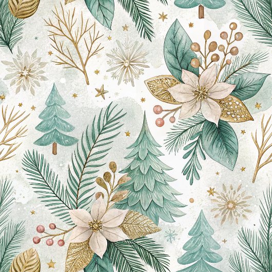 Elegant Christmas Floral Paper Plates Pastel Charm Pappteller